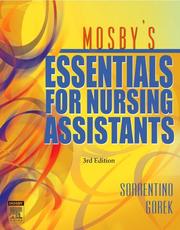 Cover of: Mosby's Essentials for Nursing Assistants