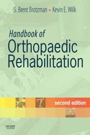 Cover of: Handbook of Orthopaedic Rehabilitation