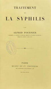 Cover of: Traitement de la syphilis