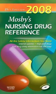 Cover of: Mosby's 2008 Nursing Drug Reference (Mosby's Nursing Drug Reference) by Linda Skidmore-Roth