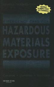 Cover of: Emergency Care for Hazardous Materials Exposure - Revised Reprint (Emergency Care for Hazardous Materials Exposure) by Phillip L. Currance, Bruce Clements, Alvin C. Bronstein