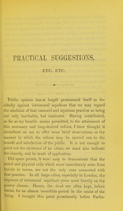 Cover of: Practical suggestions for the establishment of national cemeteries by George Alfred Walker