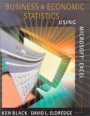 Cover of: Business and Economic Statistics Using Microsoft  Excel