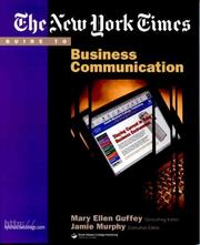 Cover of: The New York Times Guide to Business Communication by Mary Ellen Guffey, Jamie Murphy