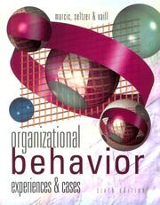 Cover of: Organizational Behavior by Dorothy Marcic, Joe Seltzer, Peter Vaill