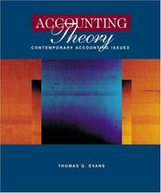 Cover of: Accounting Theory: Contemporary Accounting Issues