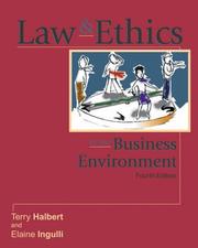 Cover of: Law & ethics in the business environment