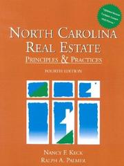 Cover of: North Carolina Real Estate: Principles and Practices