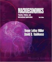 Cover of: Macroeconomics by Roger LeRoy Miller, David D. VanHoose
