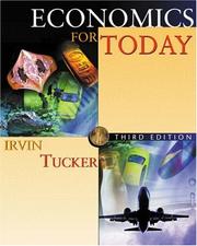 Cover of: Economics for Today with X-tra! CD-ROM by Irvin B. Tucker, Irvin B. Tucker