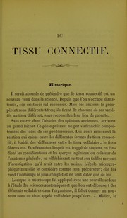Cover of: Du tissu connectif