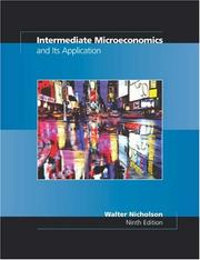 Cover of: Intermediate microeconomics and its application by Walter Nicholson