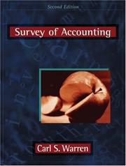 Cover of: Survey of Accounting by Carl S. Warren