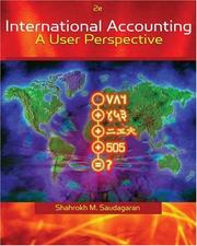 Cover of: International Accounting by Shahrokh M. Saudagaran