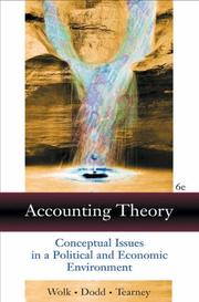 Cover of: Accounting theory by Harry I. Wolk
