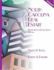Cover of: North Carolina Real Estate by Nancy F. Keck, Ralph A. Palmer