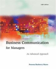 Cover of: Business Communication for Managers: An Advanced Approach