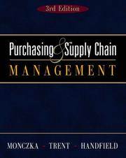 Cover of: Purchasing and Supply Chain