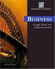 Cover of: Business: its legal, ethical, and global environment