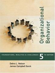 Cover of: Organizational behavior by Nelson, Debra L.