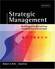 Cover of: Strategic management by Robert A. Pitts