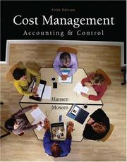 Cost management by Don R. Hansen, Maryanne M. Mowen, Liming Guan