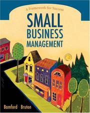 Cover of: Small Business Management: A Framework for Success