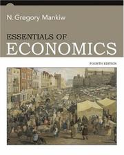 Cover of: Essentials of Economics by N. Gregory Mankiw