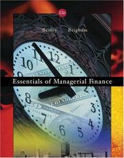 Cover of: Essentials of Managerial Finance with Thomson ONE