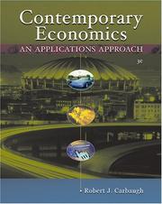 Cover of: Contemporary Economics: An Applications Approach