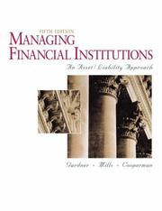 Cover of: Managing financial institutions by Mona J. Gardner