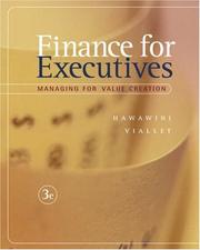 Cover of: Finance for Executives: Managing for Value Creation