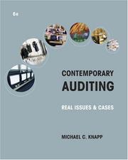 Cover of: Contemporary Auditing: Real Issues and Cases