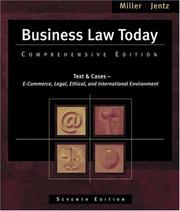 Cover of: Business Law Today by Roger LeRoy Miller, Gaylord A. Jentz