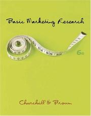 Cover of: Basic Marketing Research by Gilbert A. Churchill, Tom J. Brown