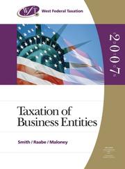 Cover of West Federal Taxation 2007 by James E. Smith