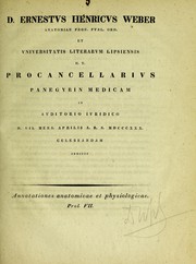 Cover of: Annotationes anatomicae et physiologicae. Prol. VII by Ernst Heinrich Weber