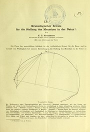 Cover of: Kraniologischer Beweis für die Stellung des Menschen in der Natur by Nottidge Charles Macnamara