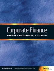 Cover of: Corporate Finance (with Thomson ONE - Business School Edition 6-Month Printed Access Card)