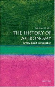 The history of astronomy by Michael A. Hoskin