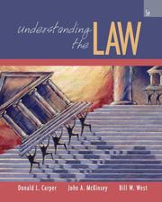 Cover of: Understanding the Law