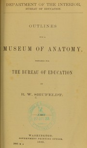 Cover of: Outlines for a Museum of Anatomy