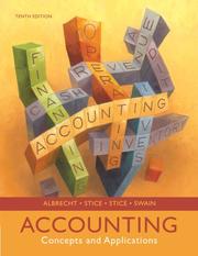 Cover of: Accounting by W. Steve Albrecht, James D. Stice, Earl K. Stice, Monte R. Swain