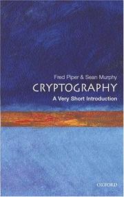 Cryptography by F. C. Piper, Fred Piper, Sean Murphy