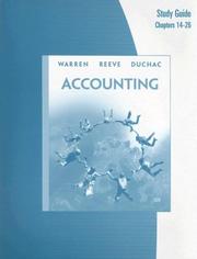 Cover of: Study Guide, Chapters 14-26 for Reeve/Warren/Duchac's Accounting, 22nd