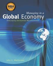 Cover of: Managing in a Global Economy: Demystifying International Macroeconomics (Economic Applications, InfoTrac® Printed Access Card)