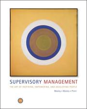Cover of: Supervisory Management by Donald C. Mosley, Jr., Donald C. Mosley, Paul H. Pietri