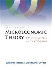 Cover of: Microeconomic Theory by Walter Nicholson, Christopher M. Snyder