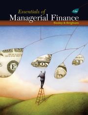 Cover of: Essentials of Managerial Finance