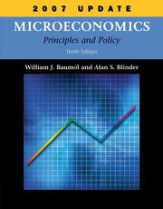 Cover of: Microeconomics: Principles and Policy, 2007 Update